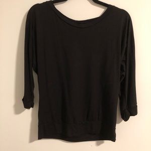 Lace Back Quarter Sleeve Shirt Size S